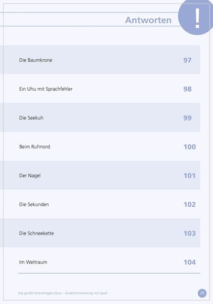Produktbild: Das gro&szlig;e Scherzfragen-Quiz f&uuml;r Senioren