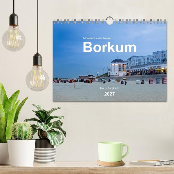 Produktbild: Borkum - Momente einer Reise (Wandkalender 2027 DIN A4 quer), CALVENDO Monatskalender