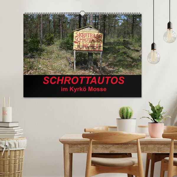 Produktbild: Schrottautos im Kyrk&ouml; Mosse (Wandkalender 2026 DIN A2 quer), CALVENDO Monatskalender