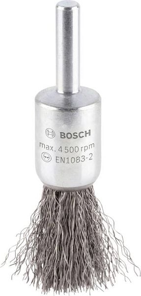 Produktbild: Bosch Accessories Pinselb&uuml;rste, gewellt, 0,2 mm, 15 mm, 4500 U/ min Schaft-&Oslash; 6 mm 2608622114 1 St.