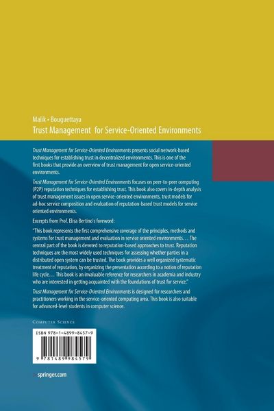 Produktbild: Trust Management for Service-Oriented Environments