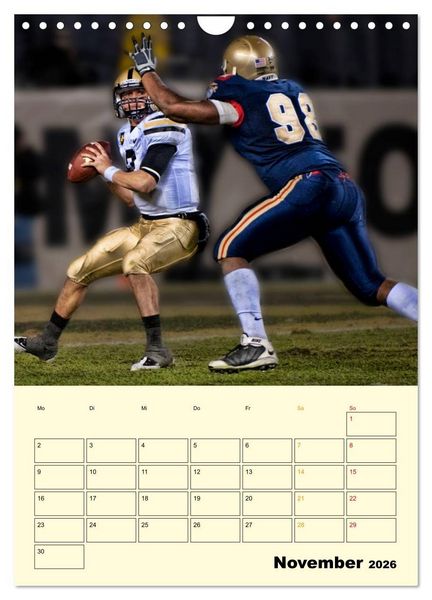 Produktbild: American Football, Team-Arbeit (Wandkalender 2026 DIN A4 hoch), CALVENDO Monatskalender