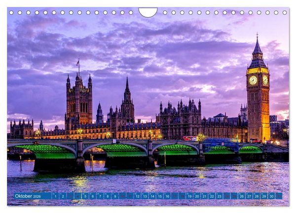 Produktbild: London Architektur (Wandkalender 2026 DIN A4 quer), CALVENDO Monatskalender