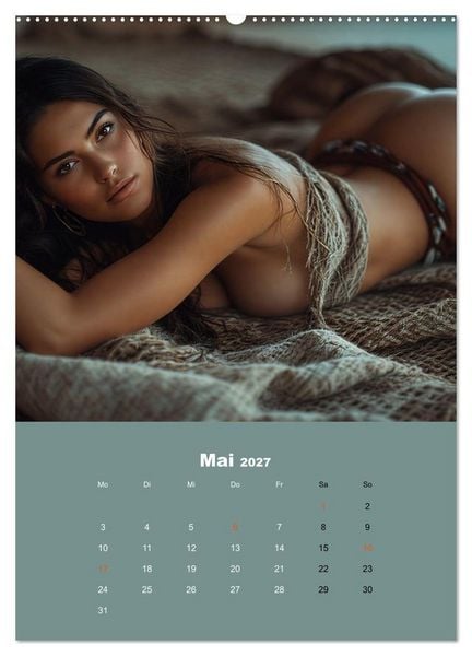 Produktbild: Indianische Sch&ouml;nheiten Kalender: Sinnliche Glamour Frauen in KI Kunst (hochwertiger Premium Wandkalender 2027 DIN A2 hoch), Kunstdruck in Hochglanz