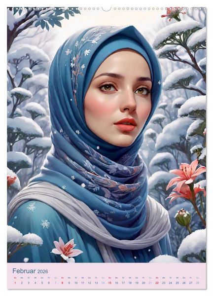 Produktbild: Stolze Muslima (Wandkalender 2026 DIN A2 hoch), CALVENDO Monatskalender