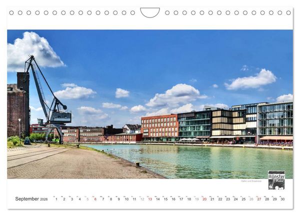 Produktbild: M&Uuml;NSTER :: Ansichten einer lebenswerten Stadt (Wandkalender 2026 DIN A4 quer), CALVENDO Monatskalender