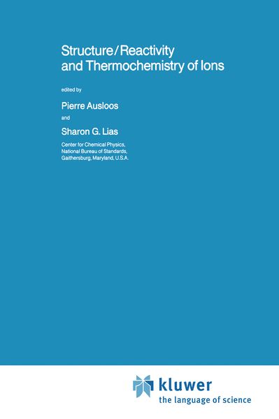 Produktbild: Structure/Reactivity and Thermochemistry of Ions