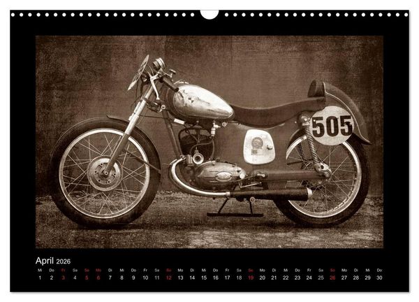 Produktbild: Motorrad Oldtimer (Wandkalender 2026 DIN A3 quer), CALVENDO Monatskalender