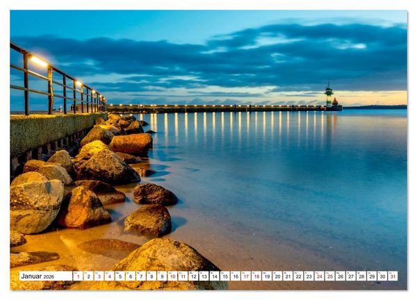 Produktbild: Travem&uuml;nde &ndash; Wo das Meer atmet (Wandkalender 2026 DIN A2 quer), CALVENDO Monatskalender