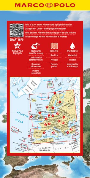 Produktbild: MARCO POLO Reisekarte Europa 1:4 Mio.
