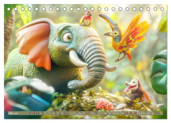 Produktbild: Kleine Wunderwelt - Kinderkalender (Tischkalender 2026 DIN A5 quer), CALVENDO Monatskalender