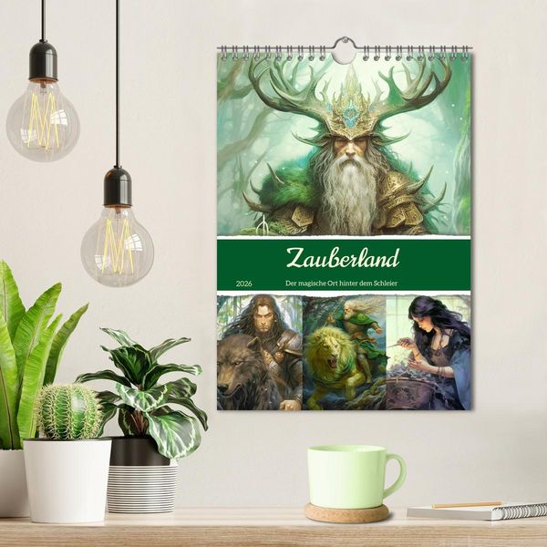 Produktbild: Zauberland. Der magische Ort hinter dem Schleier (Wandkalender 2026 DIN A4 hoch), CALVENDO Monatskalender