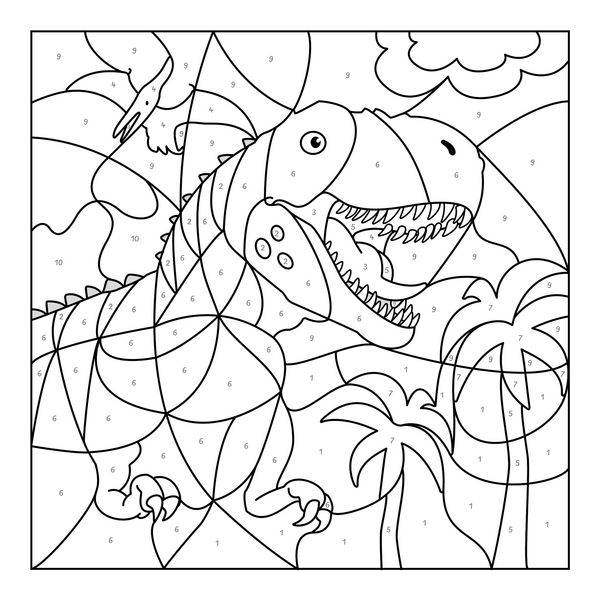 Produktbild: Malen nach Zahlen - T-Rex World