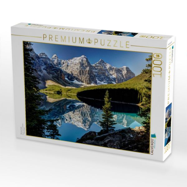 Produktbild: CALVENDO Puzzle Moraine Lake | 1000 Teile Lege-Gr&ouml;&szlig;e 64x48cm Foto-Puzzle f&uuml;r gl&uuml;ckliche Stunden