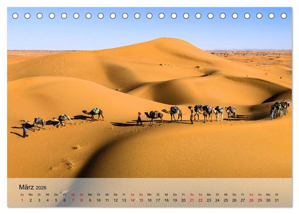 Produktbild: Magische Farbspiele der W&uuml;ste (Tischkalender 2026 DIN A5 quer), CALVENDO Monatskalender