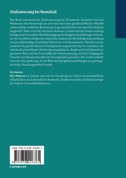 Produktbild: Strafzumessung bei Neonatizid