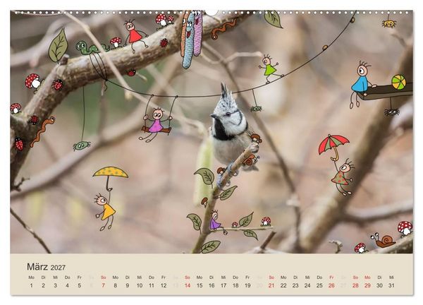 Produktbild: Das Leben der kleinen Pankies (hochwertiger Premium Wandkalender 2027 DIN A2 quer), Kunstdruck in Hochglanz