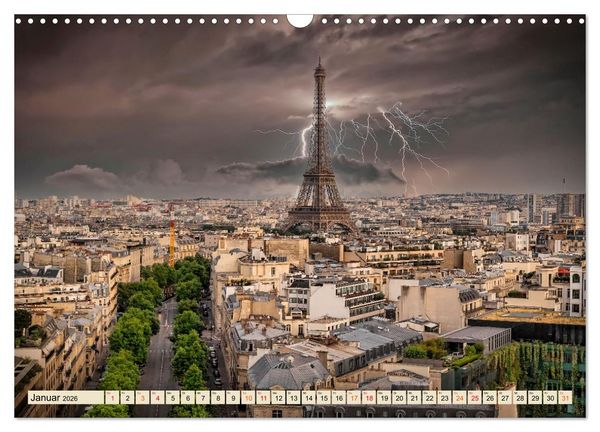 Produktbild: Metropolen - Weltst&auml;dte im Blitzlicht (Wandkalender 2026 DIN A3 quer), CALVENDO Monatskalender