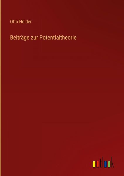 Produktbild: Beitr&auml;ge zur Potentialtheorie