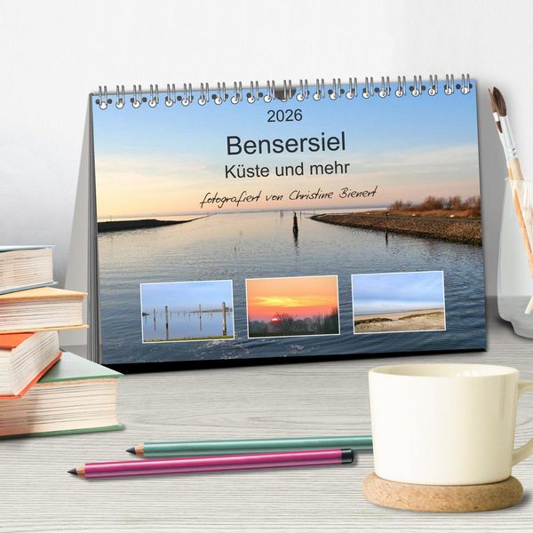 Produktbild: Bensersiel K&uuml;ste und mehr (Tischkalender 2026 DIN A5 quer), CALVENDO Monatskalender