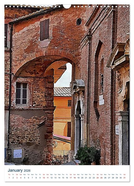 Produktbild: Umbrian Archways (Wall Calendar 2026 DIN A3 portrait), CALVENDO 12 Month Wall Calendar