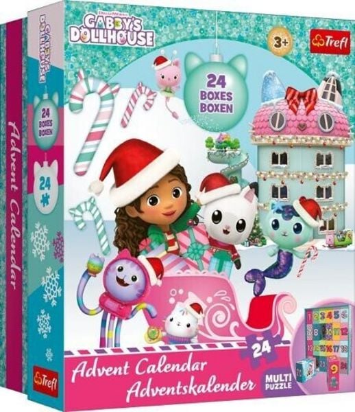 Adventskalender 24 Minipuzzle a 24 Teile Gabbys Dollhouse
