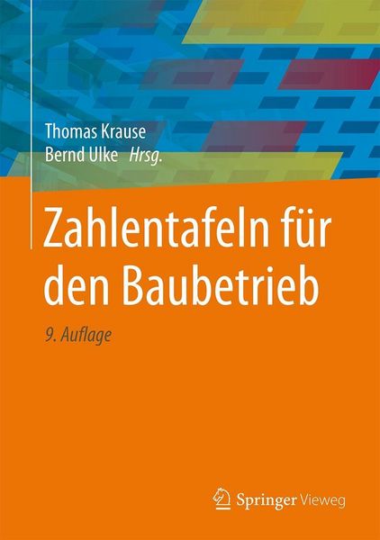 Produktbild: Zahlentafeln f&uuml;r den Baubetrieb