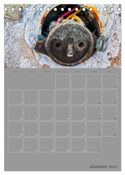 Produktbild: Brandgef&auml;hrliche elektrische Anlagen (Tischkalender 2026 DIN A5 hoch), CALVENDO Monatskalender