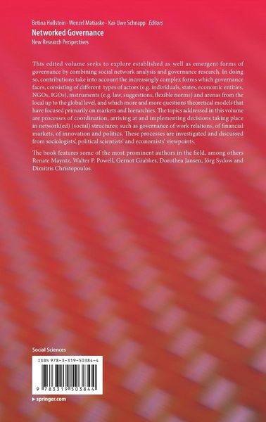 Produktbild: Networked Governance