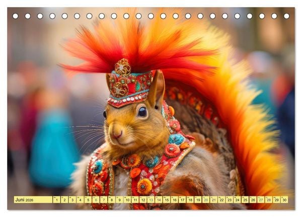 Produktbild: Eichh&ouml;rnchen im Erlebnishunger (Tischkalender 2026 DIN A5 quer), CALVENDO Monatskalender