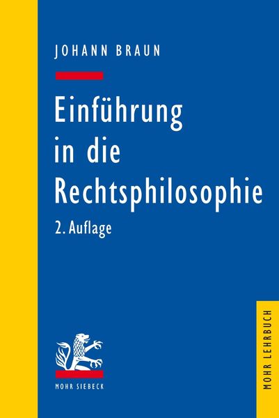 Produktbild: Einf&uuml;hrung in die Rechtsphilosophie