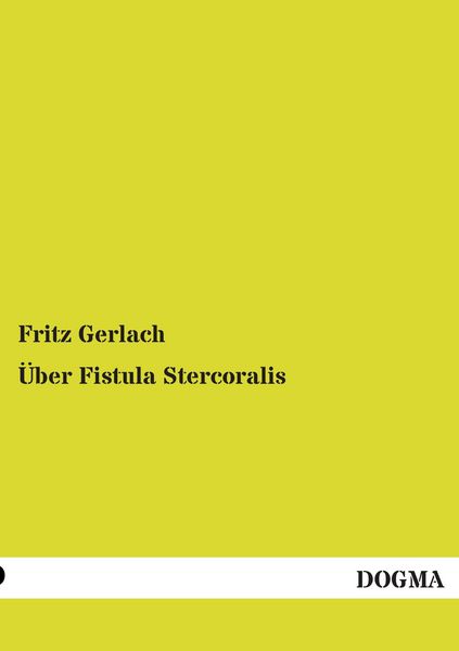 Produktbild: &Uuml;ber Fistula Stercoralis
