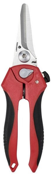 Produktbild: TOOLCRAFT TO-9625917 Universalschere 205mm Rot, Schwarz