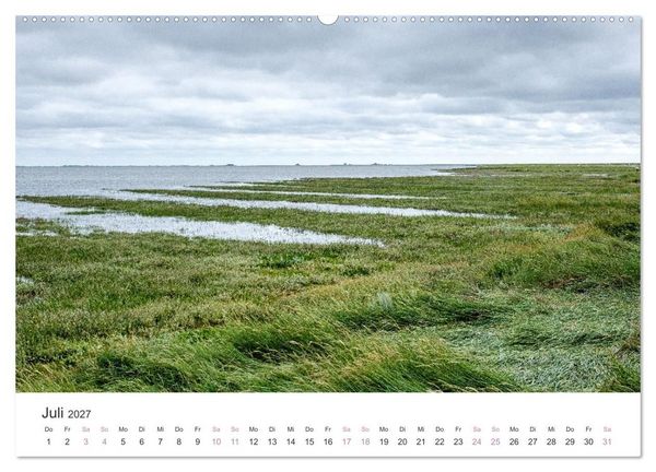 Produktbild: Hamburger Hallig - Der Weg ist das Ziel (hochwertiger Premium Wandkalender 2027 DIN A2 quer), Kunstdruck in Hochglanz