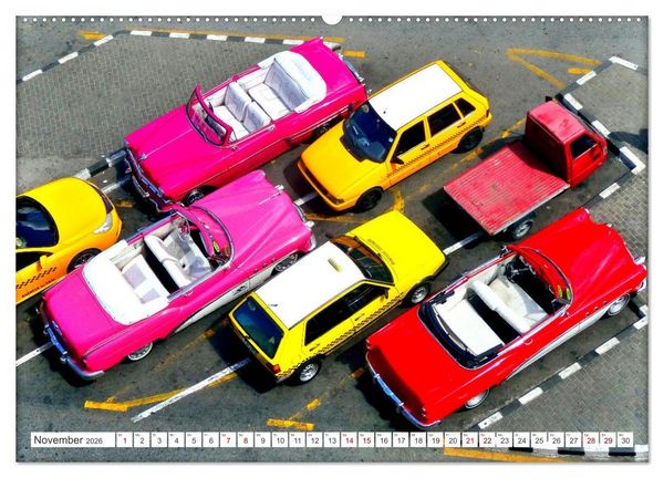 Produktbild: Vogel-Perspektive - Oldtimer in Havanna (Wandkalender 2026 DIN A2 quer), CALVENDO Monatskalender