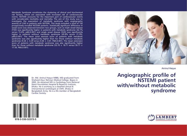 Produktbild: Angiographic profile of NSTEMI patient with/without metabolic syndrome