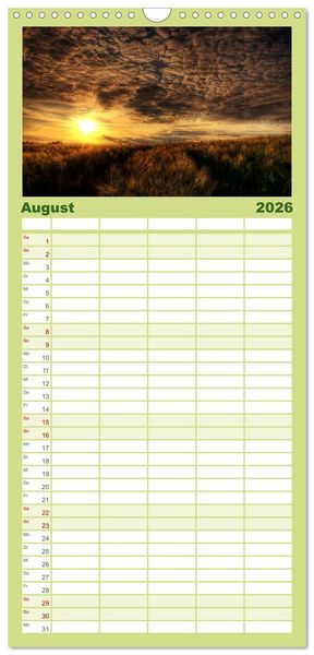 Produktbild: Familienplaner 2026 - Harz Landschaften mit 5 Spalten (Wandkalender, 21 x 45 cm) CALVENDO