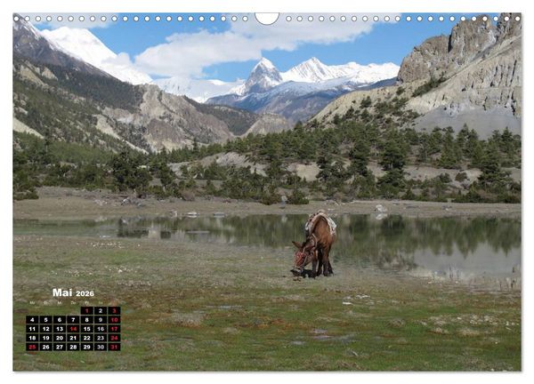 Produktbild: Nepal 2026 Menschen, Berge und G&ouml;tter zwischen Annapurna und Marsyangdi (Wandkalender 2026 DIN A3 quer), CALVENDO Monatskalender