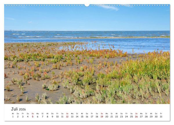 Produktbild: Borkum: Streifz&uuml;ge &uuml;ber die Nordseeinsel (hochwertiger Premium Wandkalender 2026 DIN A2 quer), Kunstdruck in Hochglanz