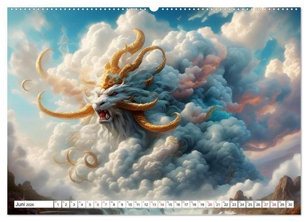 Produktbild: Wolkenkreaturen (Wandkalender 2026 DIN A2 quer), CALVENDO Monatskalender