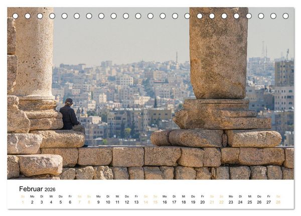 Produktbild: Jordanien - Land zwischen Antike und Moderne (Tischkalender 2026 DIN A5 quer), CALVENDO Monatskalender