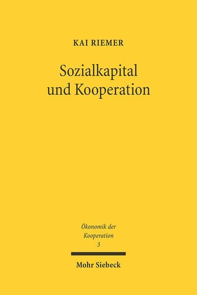 Produktbild: Sozialkapital und Kooperation