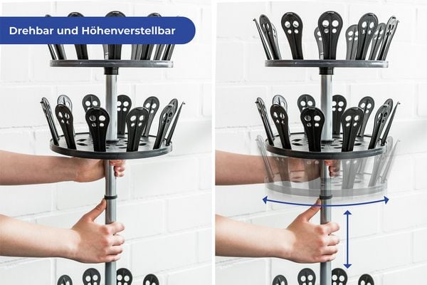 Produktbild: Schuhkarussell, 5 Rondelle, Platz für 30 Paar Schuhe