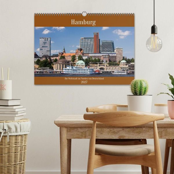Produktbild: Hamburg, die Weltstadt im Norden von Deutschland (Wandkalender 2027 DIN A3 quer), CALVENDO Monatskalender