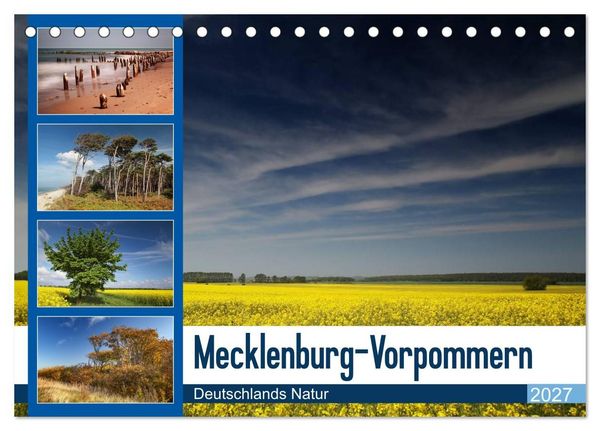 Produktbild: Mecklenburg-Vorpommern (Tischkalender 2027 DIN A5 quer), CALVENDO Monatskalender