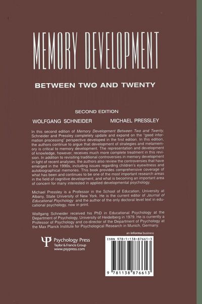 Produktbild: Memory Development Between Two and Twenty