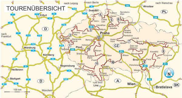 Mit dem Wohnmobil nach Tschechien