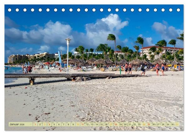 Produktbild: Reise in die Karibik - von den Bahamas bis Aruba (Tischkalender 2026 DIN A5 quer), CALVENDO Monatskalender