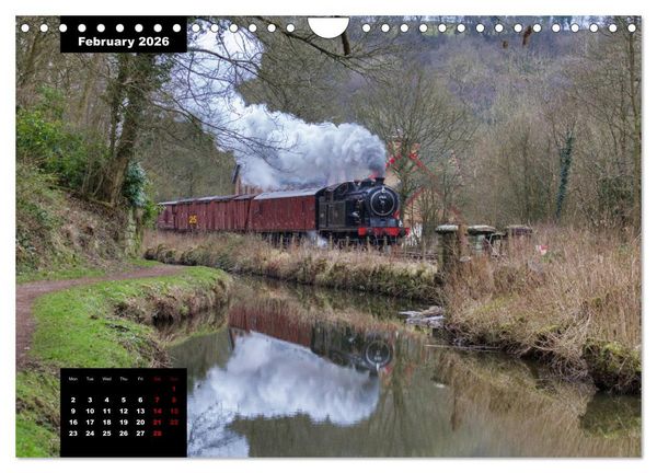 Produktbild: Assorted photographs of STEAM LOCOMOTIVES (Wall Calendar 2026 DIN A4 landscape), CALVENDO 12 Month Wall Calendar