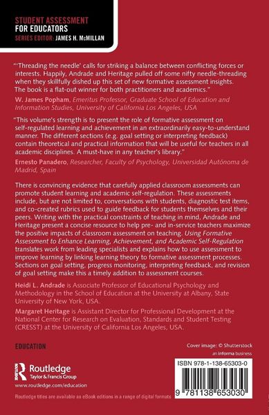 Produktbild: Using Formative Assessment to Enhance Learning, Achievement, and Academic Self-Regulation